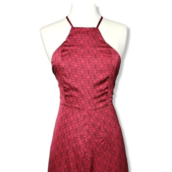 Honey Punch Paisley Satin Wide Leg Jumpsuit Size Medium New With Tag - Picture 6 of 15